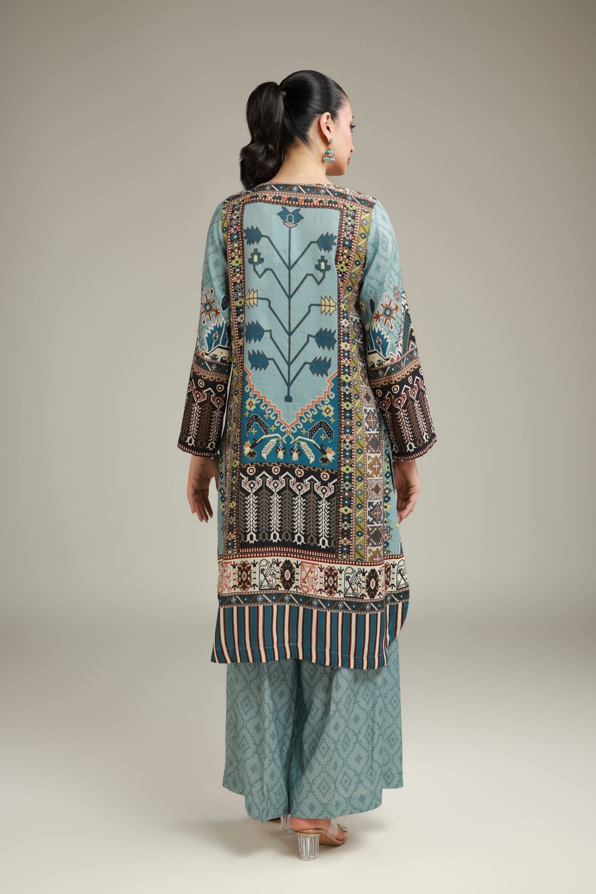 Teal Longline Kurta