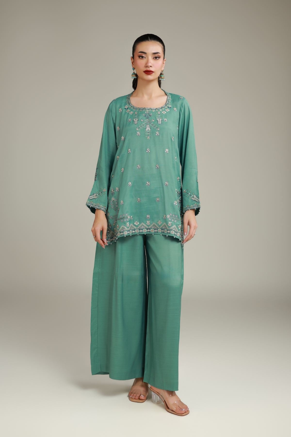 Floral Drawstring Kurta