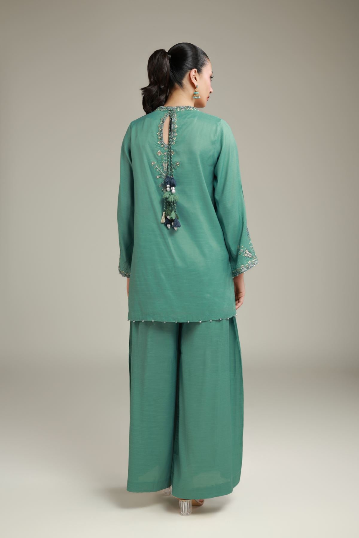 Floral Drawstring Kurta