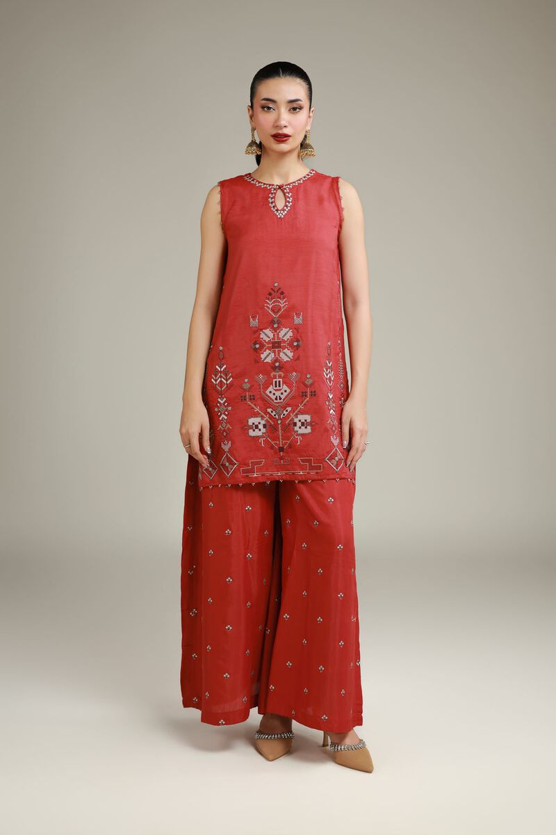 Printed Rust Kurta