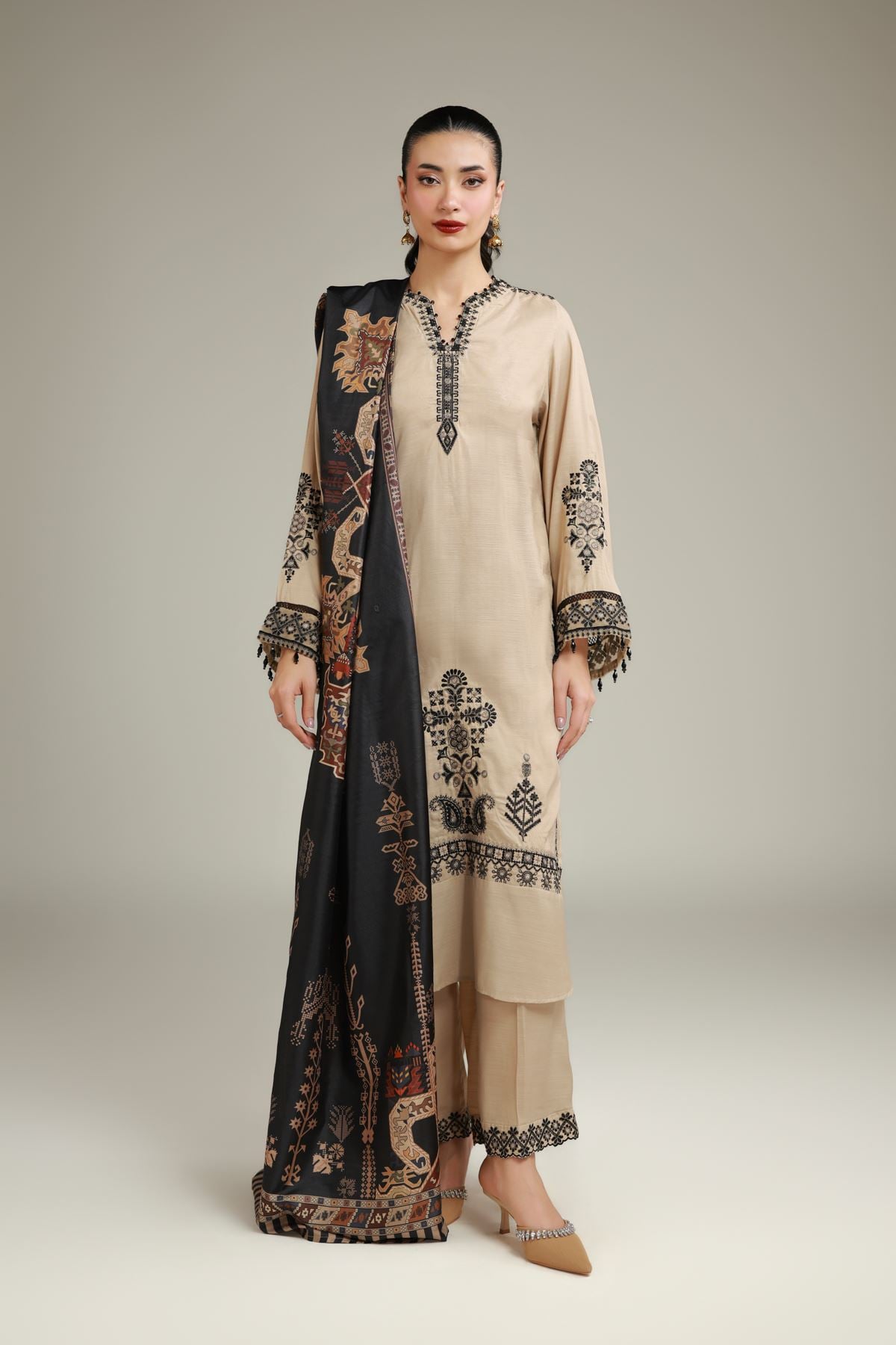 Raw Silk Pants