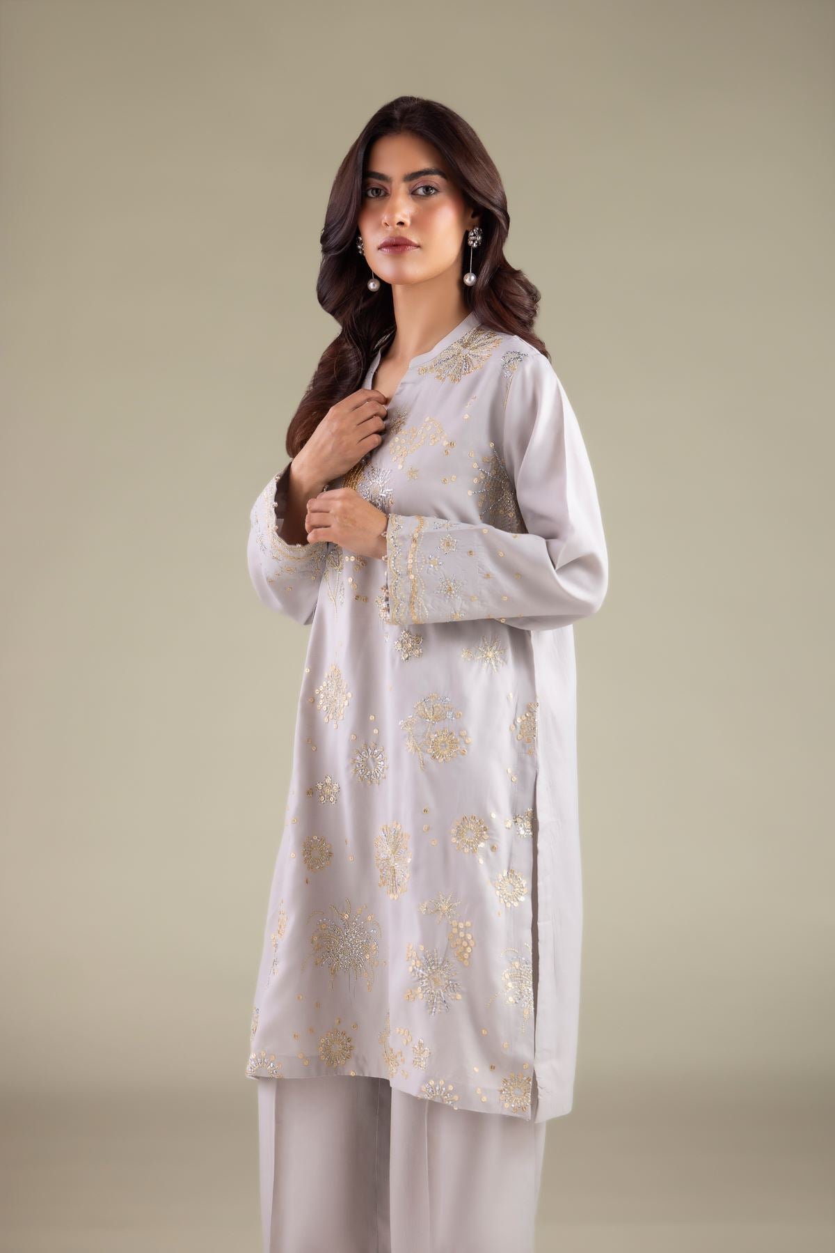 Band Collar Kurta