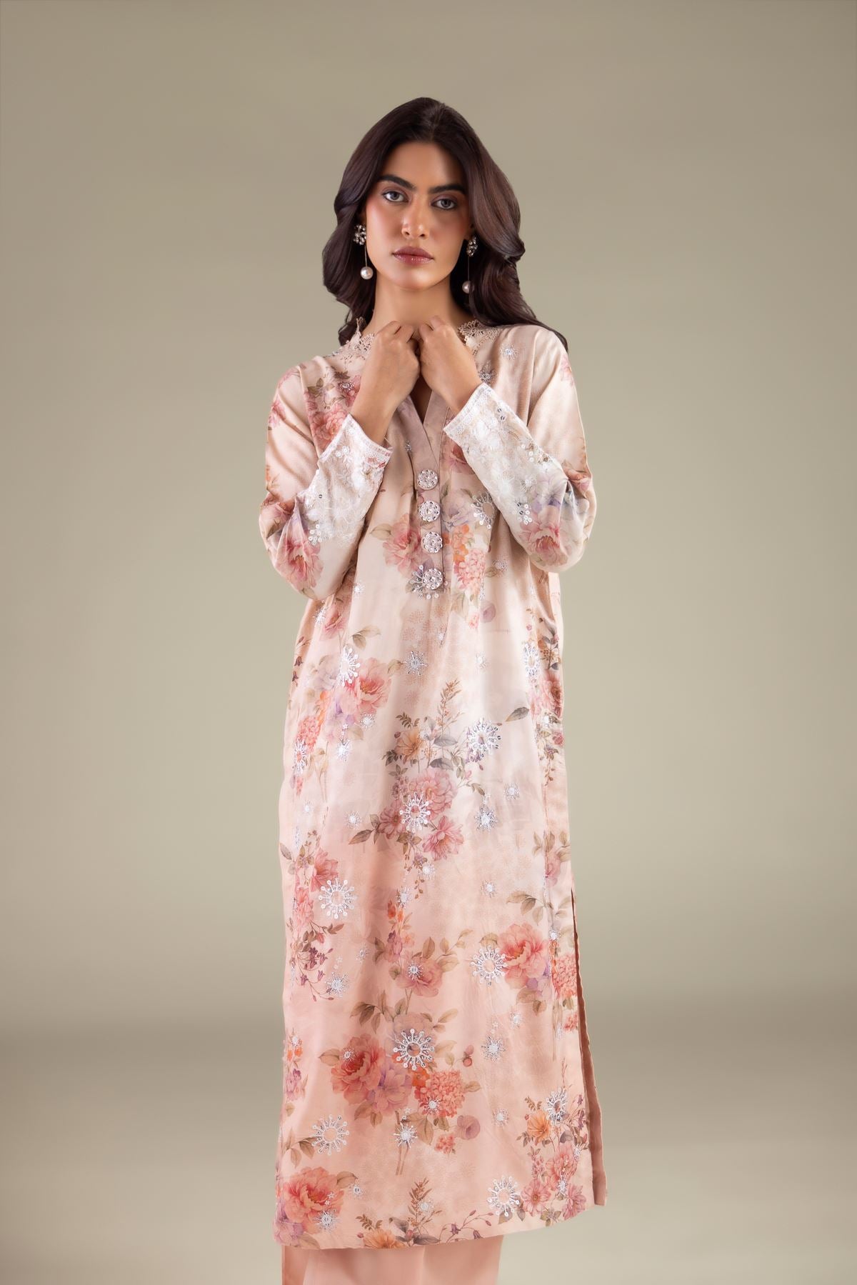Floral Sequin Kurta
