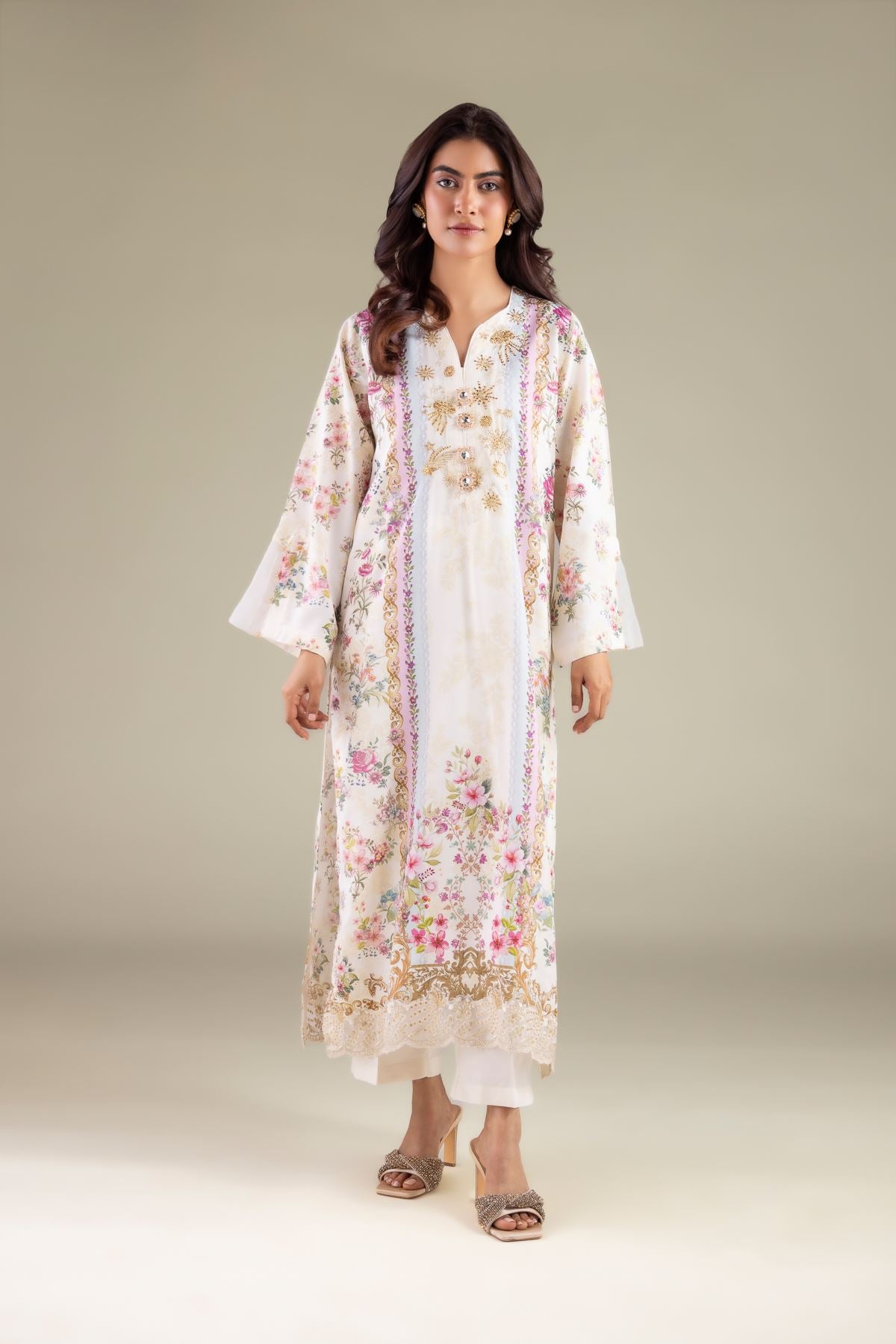 Floral Zari Kurta
