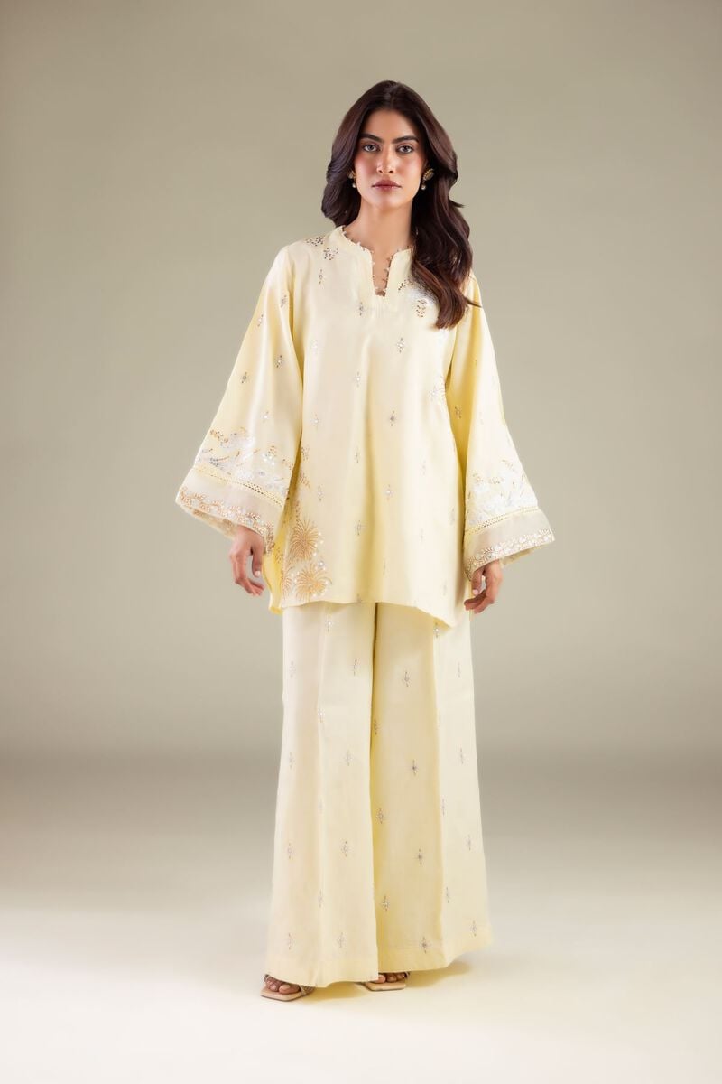 Embellished V-Neck Kurta