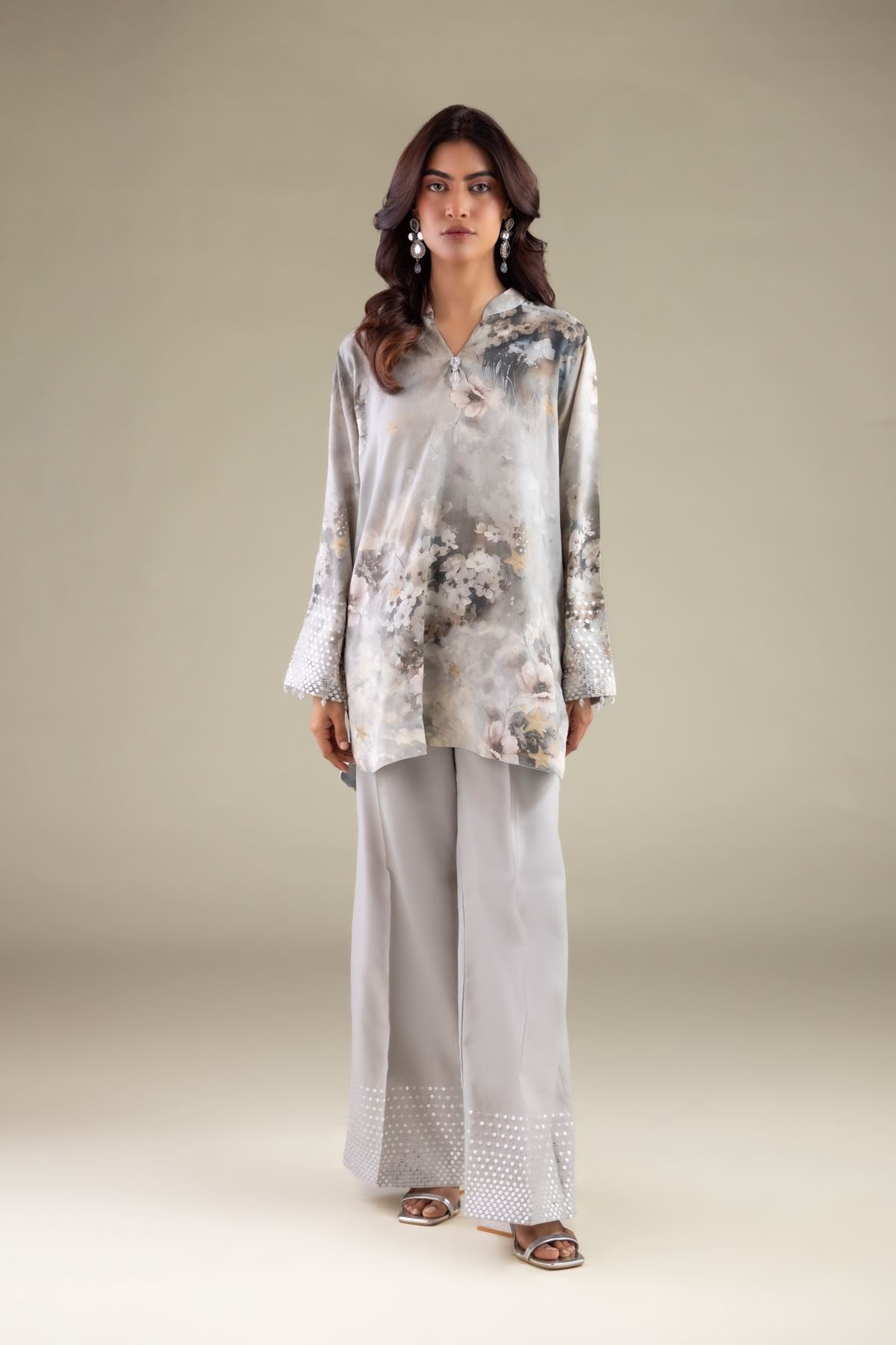 Floral Embellished Kurta