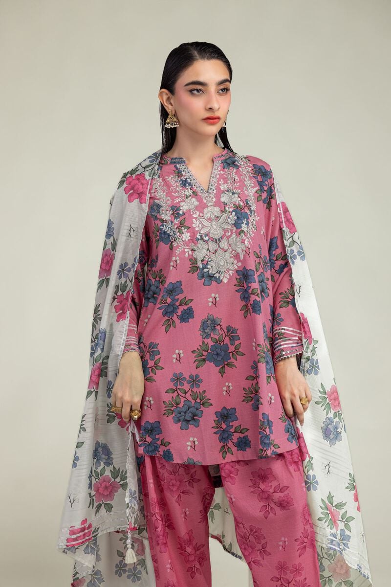 Floral Pink Shalwar