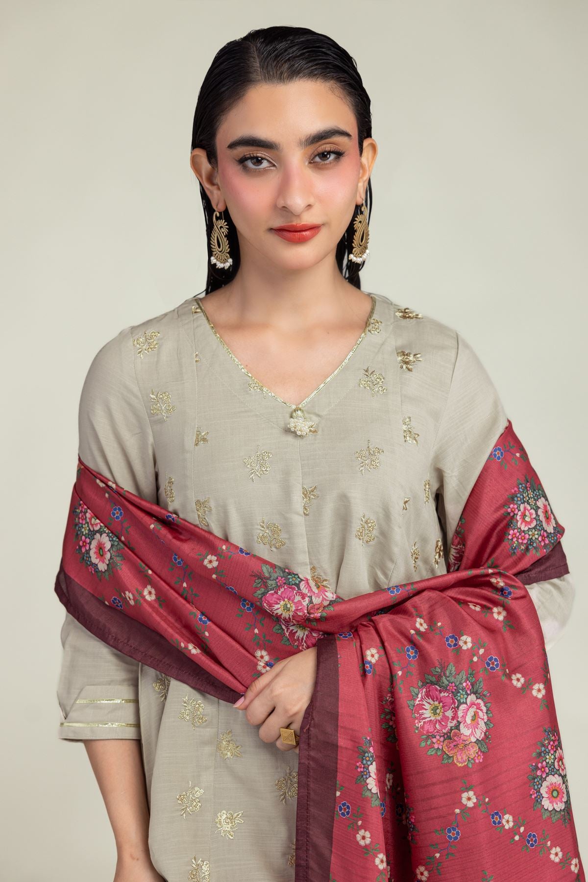 Floral Mesuri Dupatta