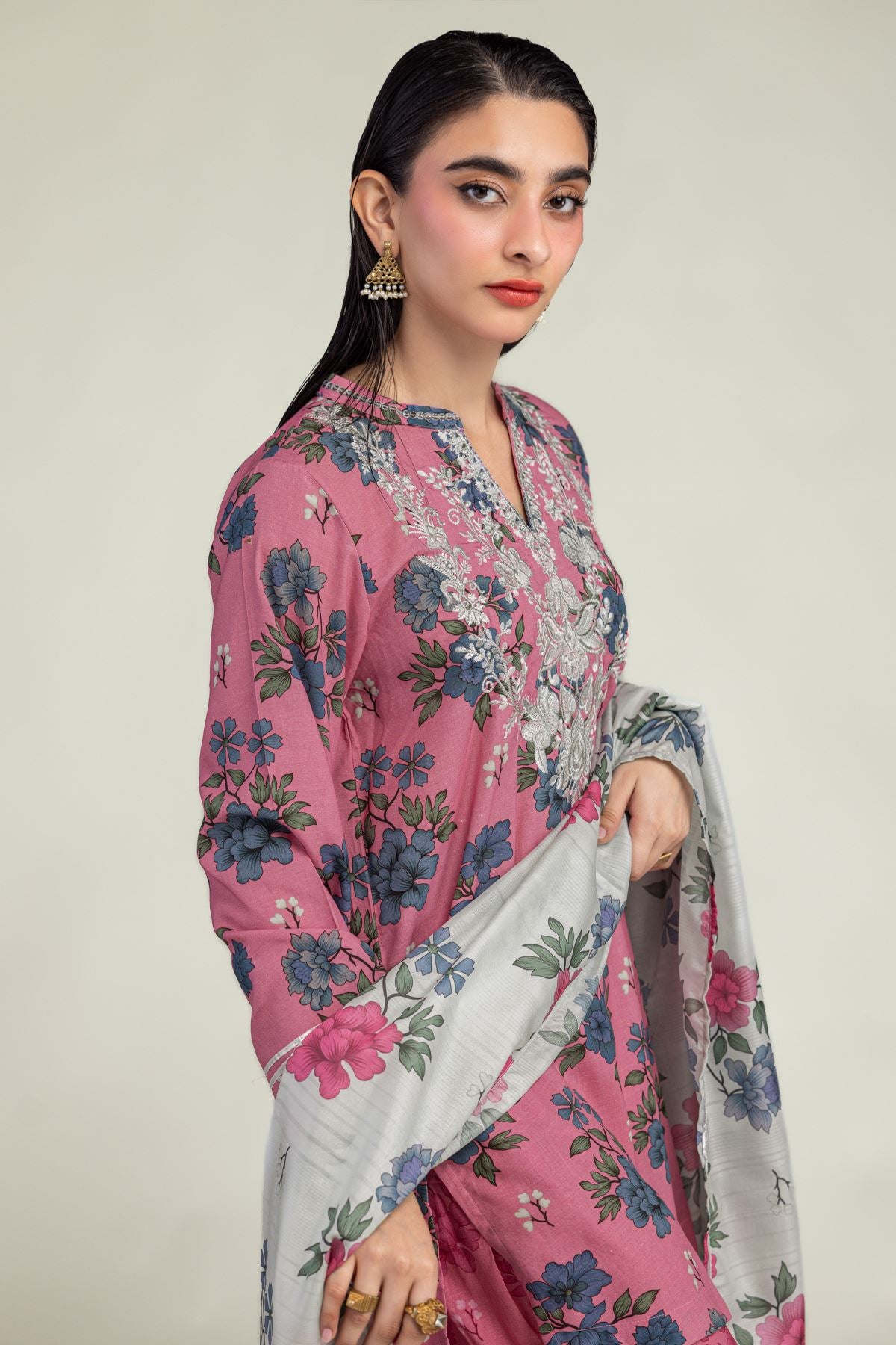 Floral Mesuri Dupatta