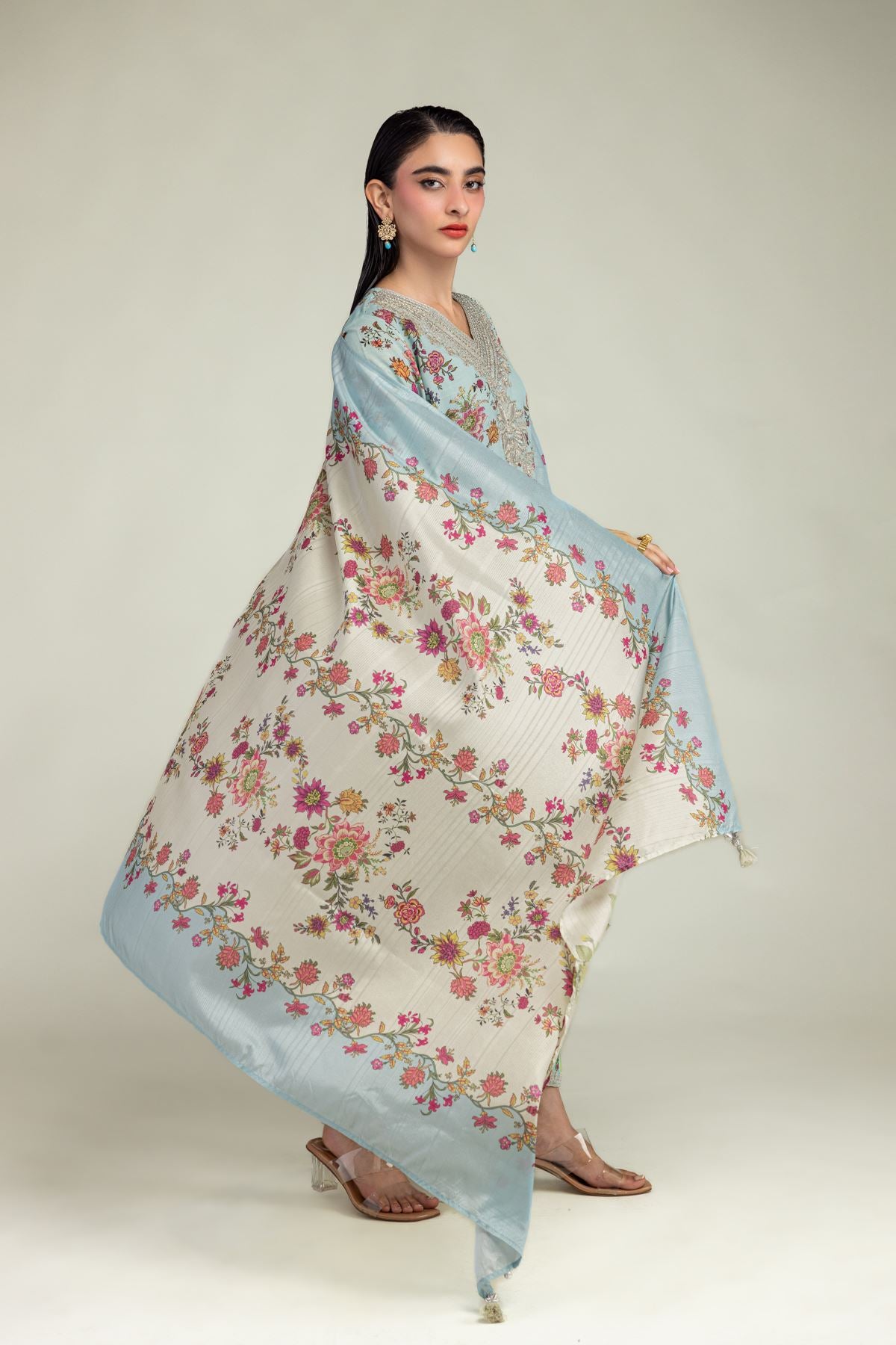 Floral Mesuri Dupatta