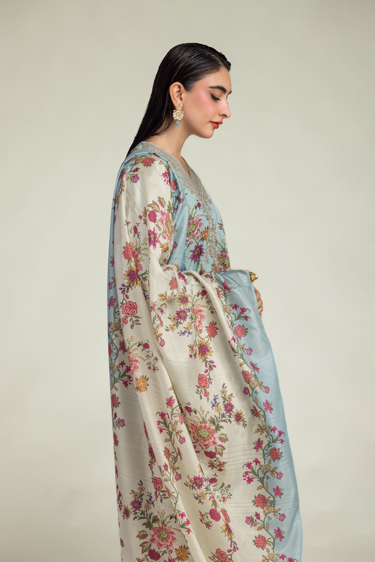 Floral Mesuri Dupatta