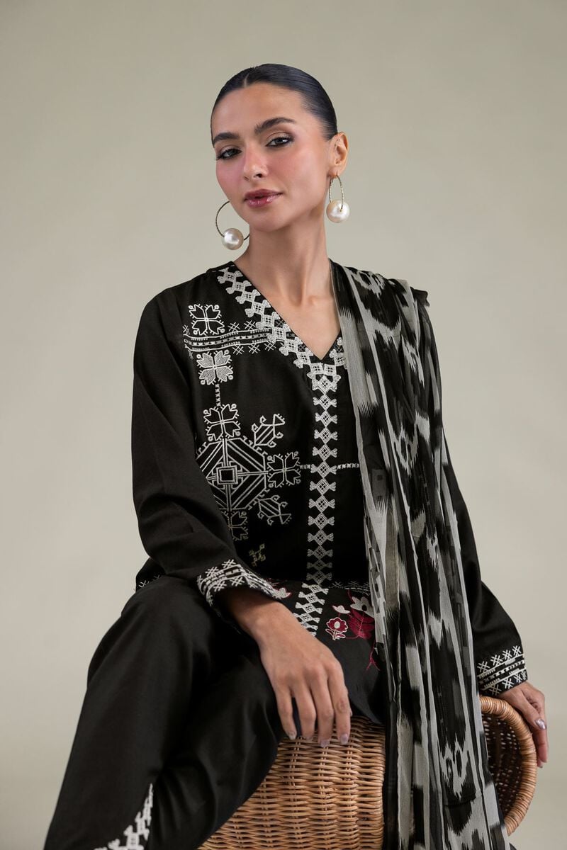 Black Silk Shalwar