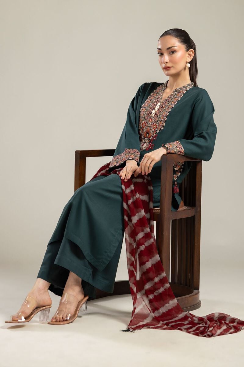 Green Longline Kurta