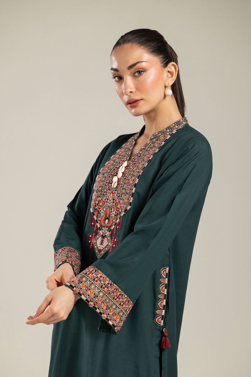 Green Longline Kurta