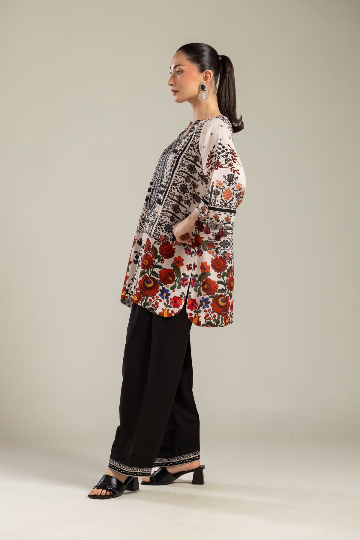 Solid Black Shalwar
