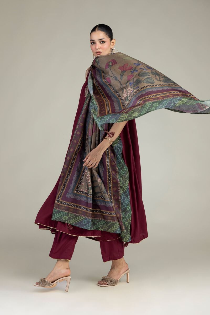 Silk Floral Dupatta