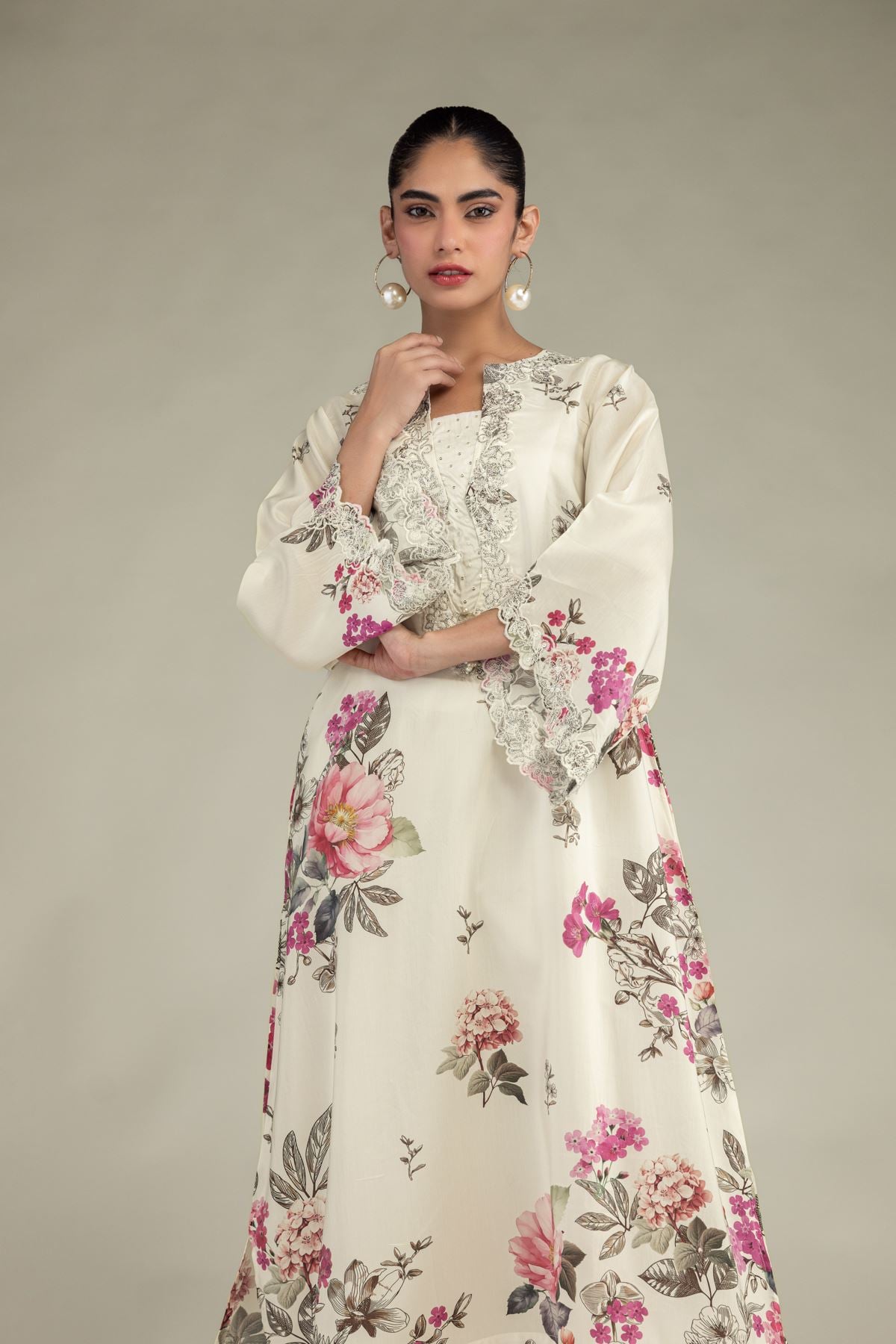 Pink Chiffon Dupatta