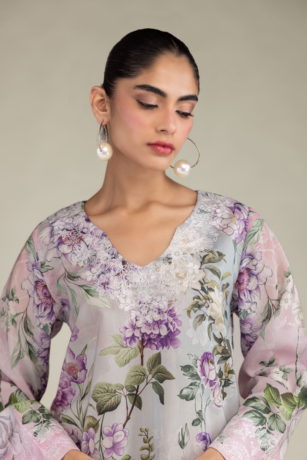 Floral Viscose Kurta