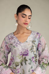 Floral Chiffon Dupatta