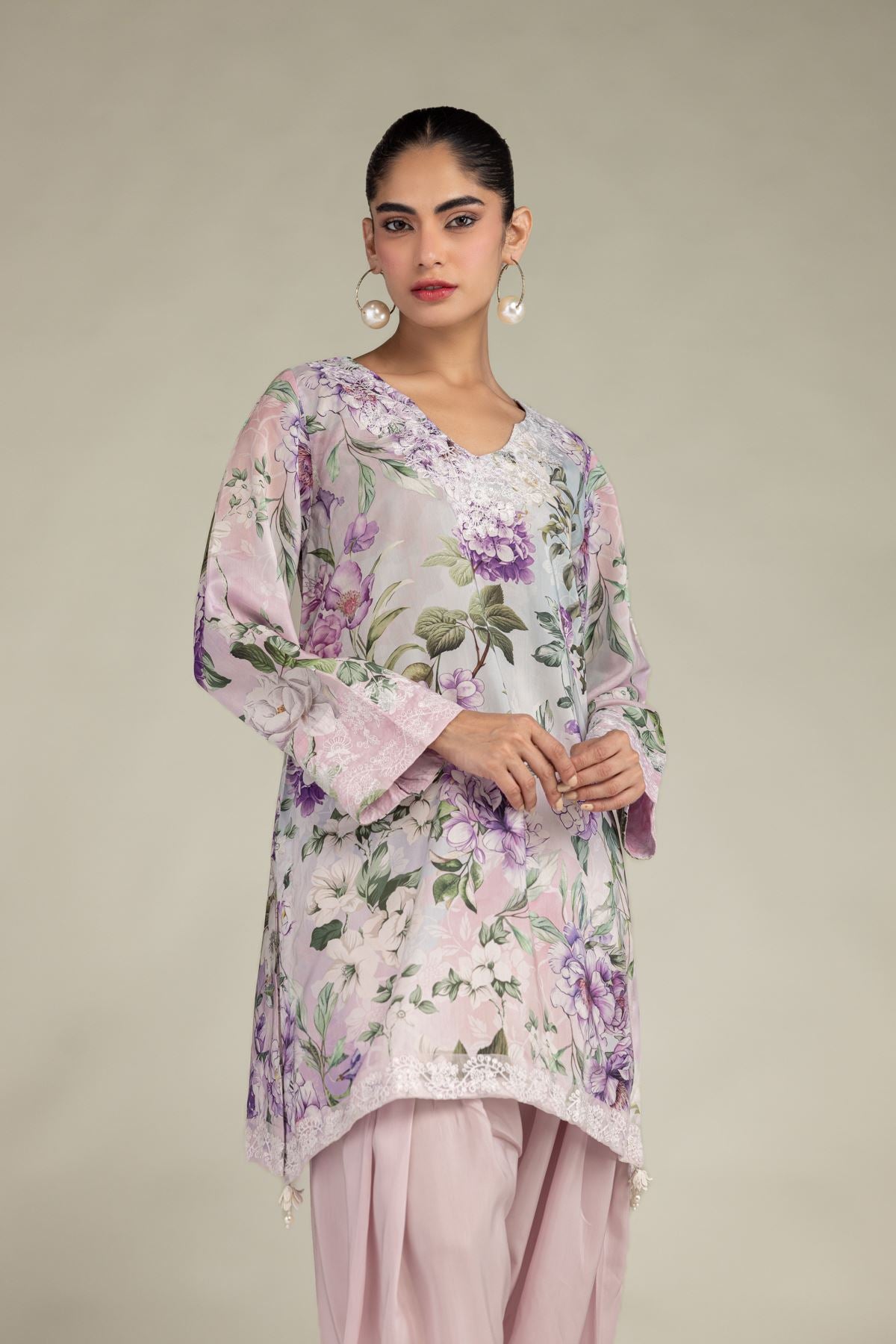 Floral Viscose Kurta