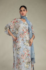 Floral Chiffon Dupatta