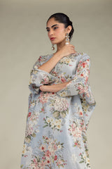 Floral Chiffon Dupatta