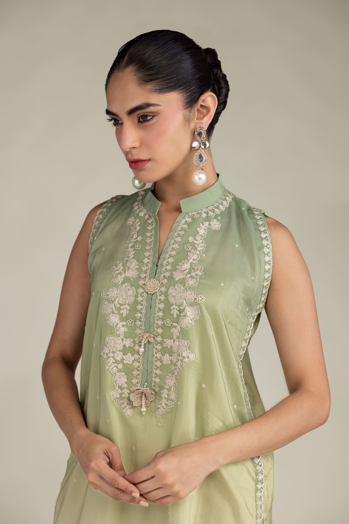 Floral Chiffon Dupatta