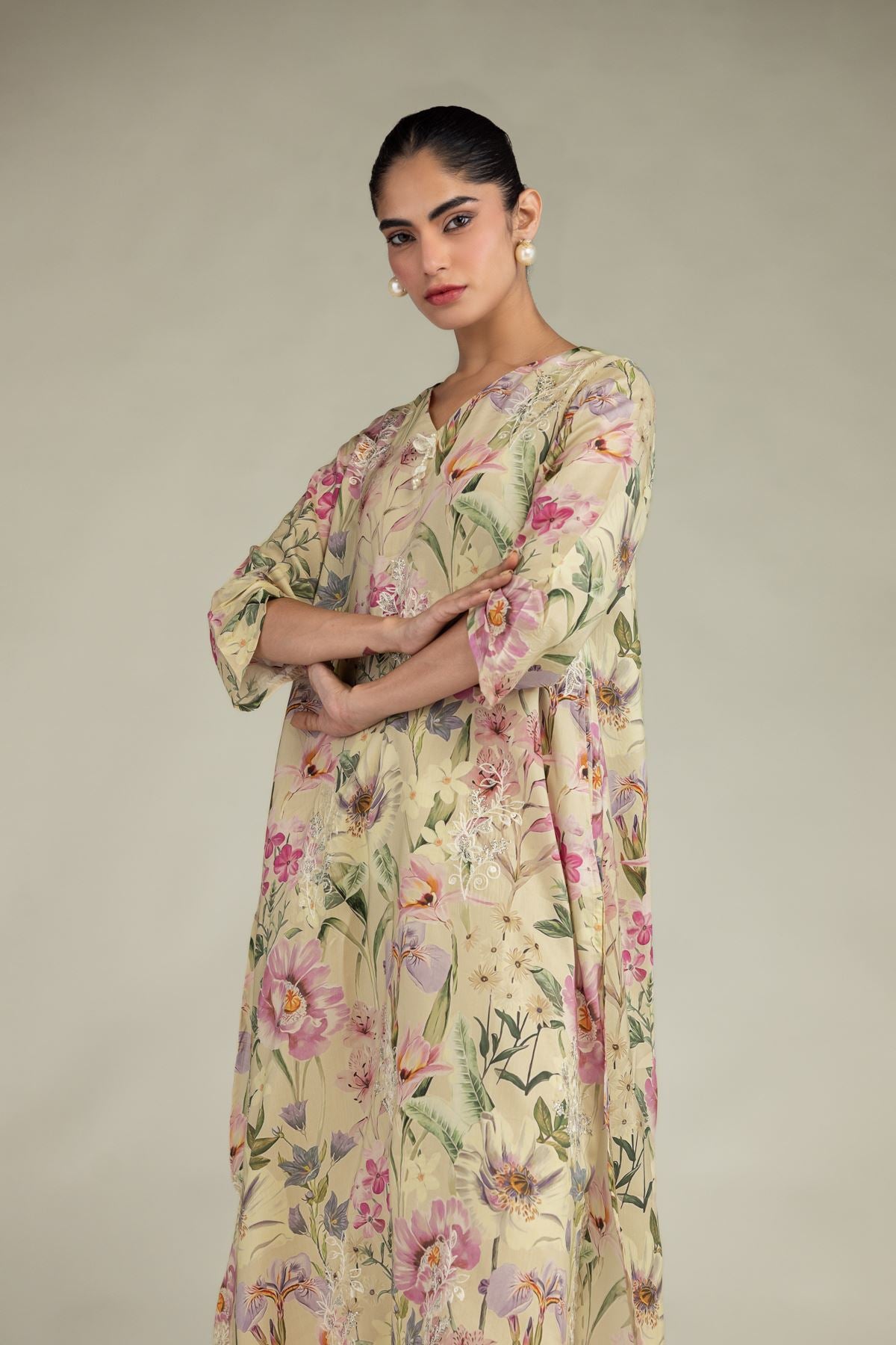 Floral Longline Kurta