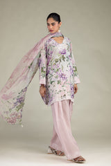Floral Chiffon Dupatta