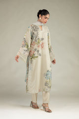 Floral Chiffon Dupatta