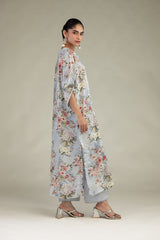 Floral Chiffon Dupatta
