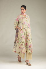 Floral Chiffon Dupatta