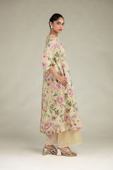 Floral Chiffon Dupatta