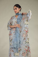 Floral Chiffon Dupatta