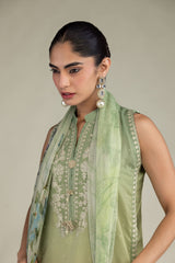 Floral Chiffon Dupatta