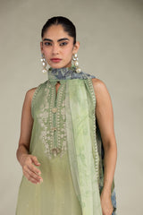 Floral Chiffon Dupatta