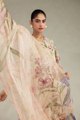 Floral Chiffon Dupatta