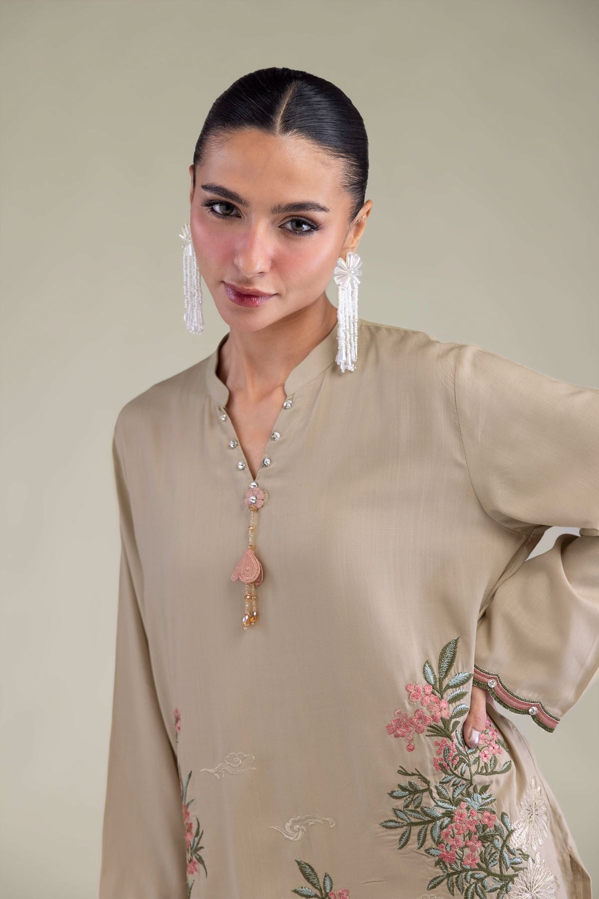 Band Collar Kurta