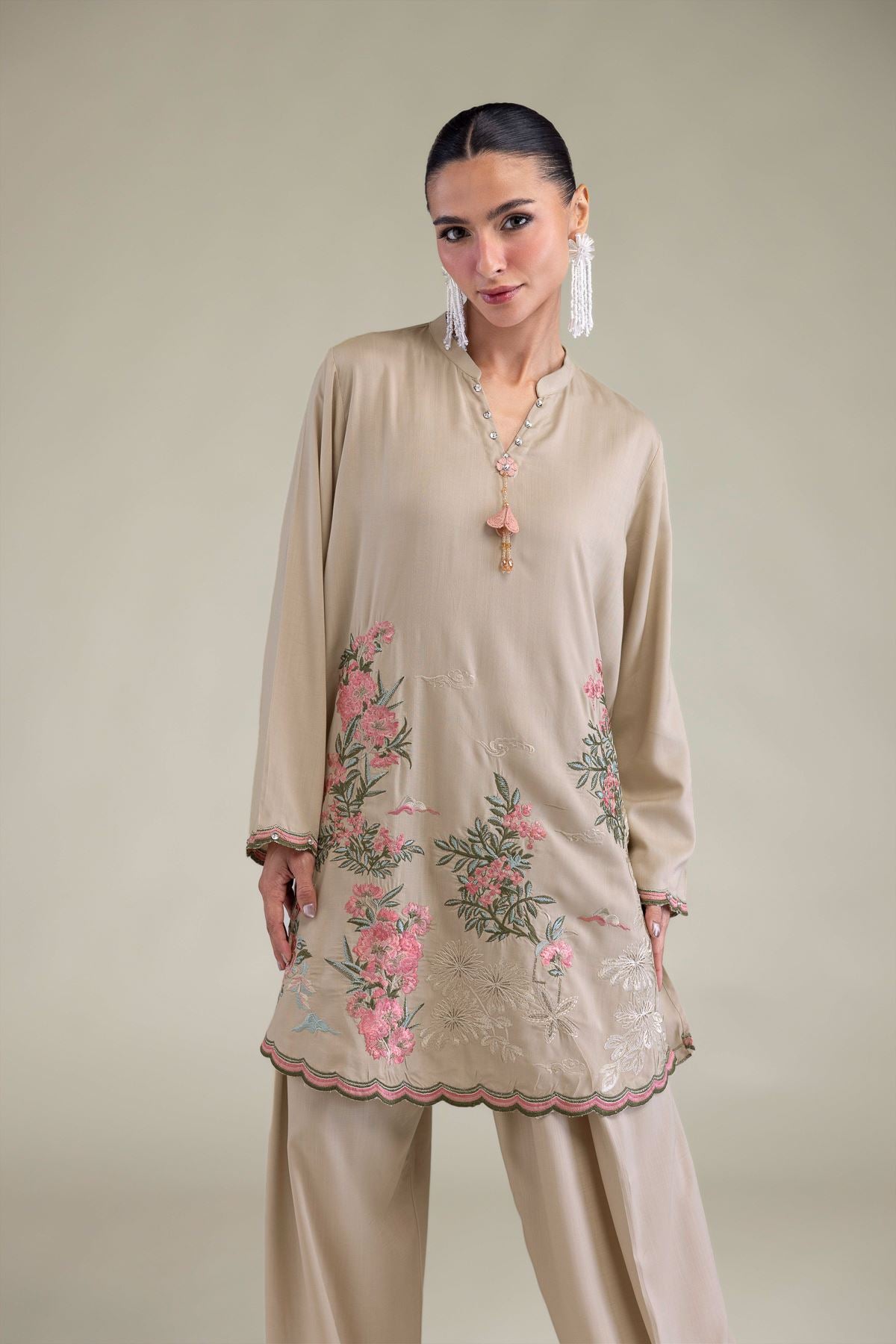 Band Collar Kurta