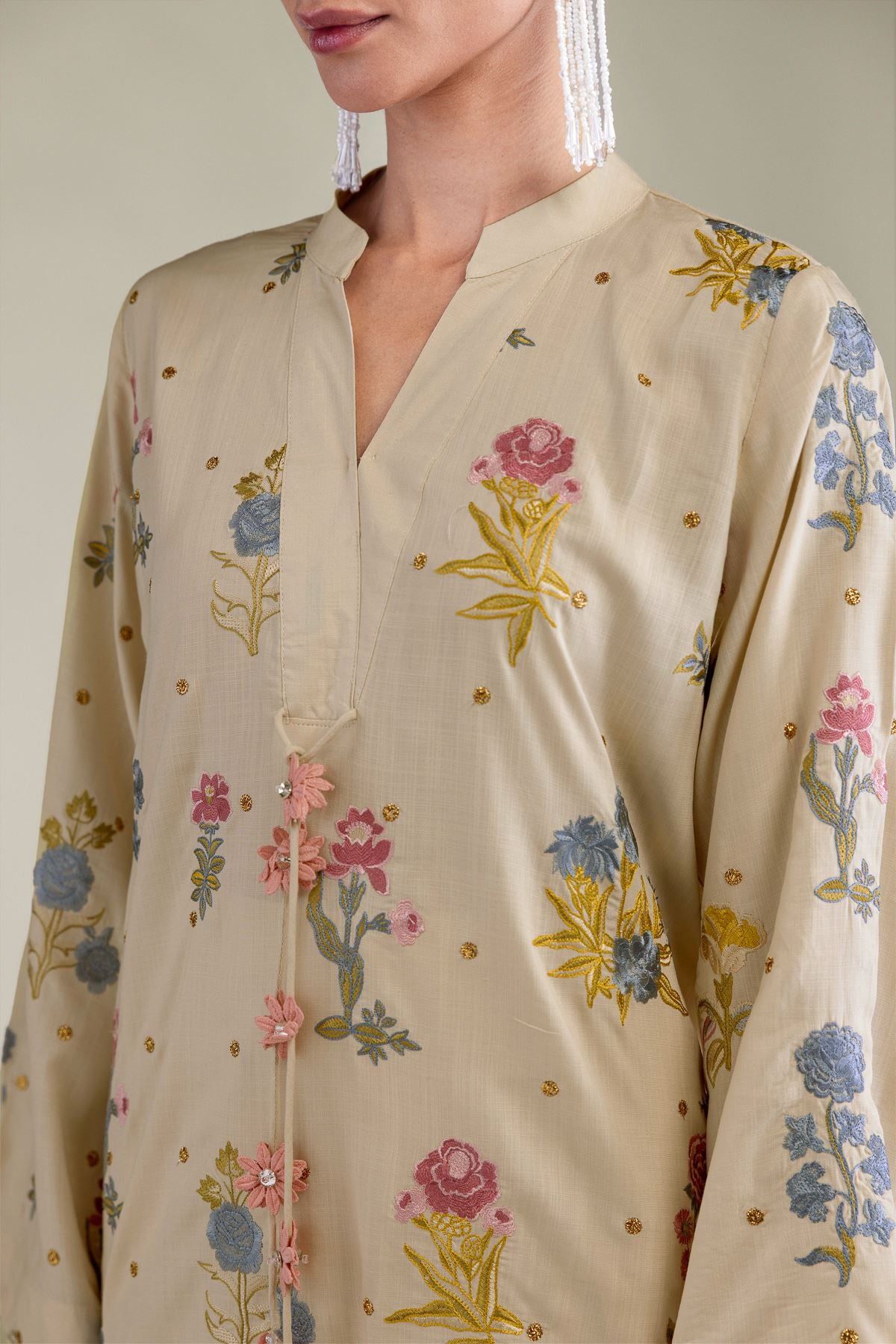 Short Silk Kurta