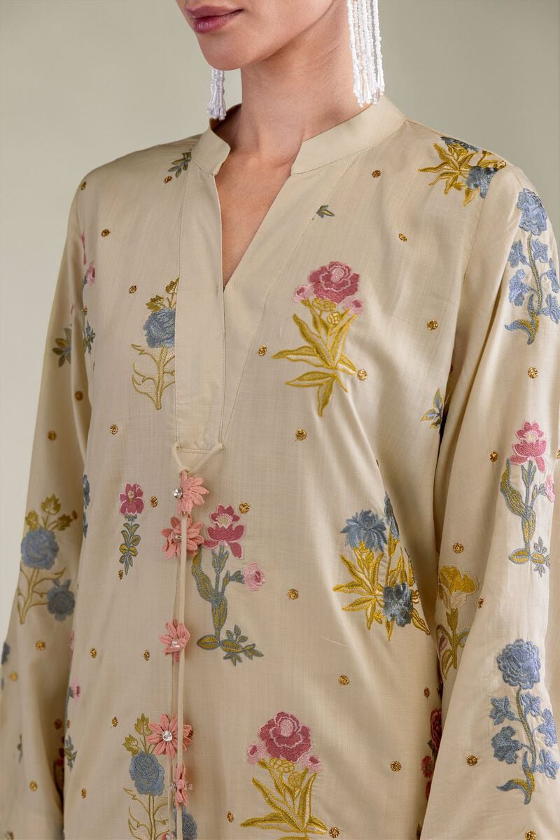 Short Silk Kurta