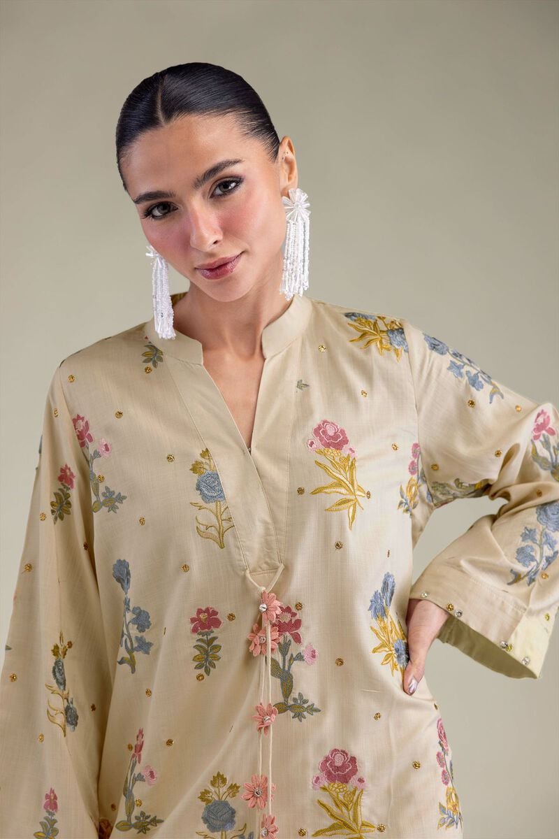 Short Silk Kurta