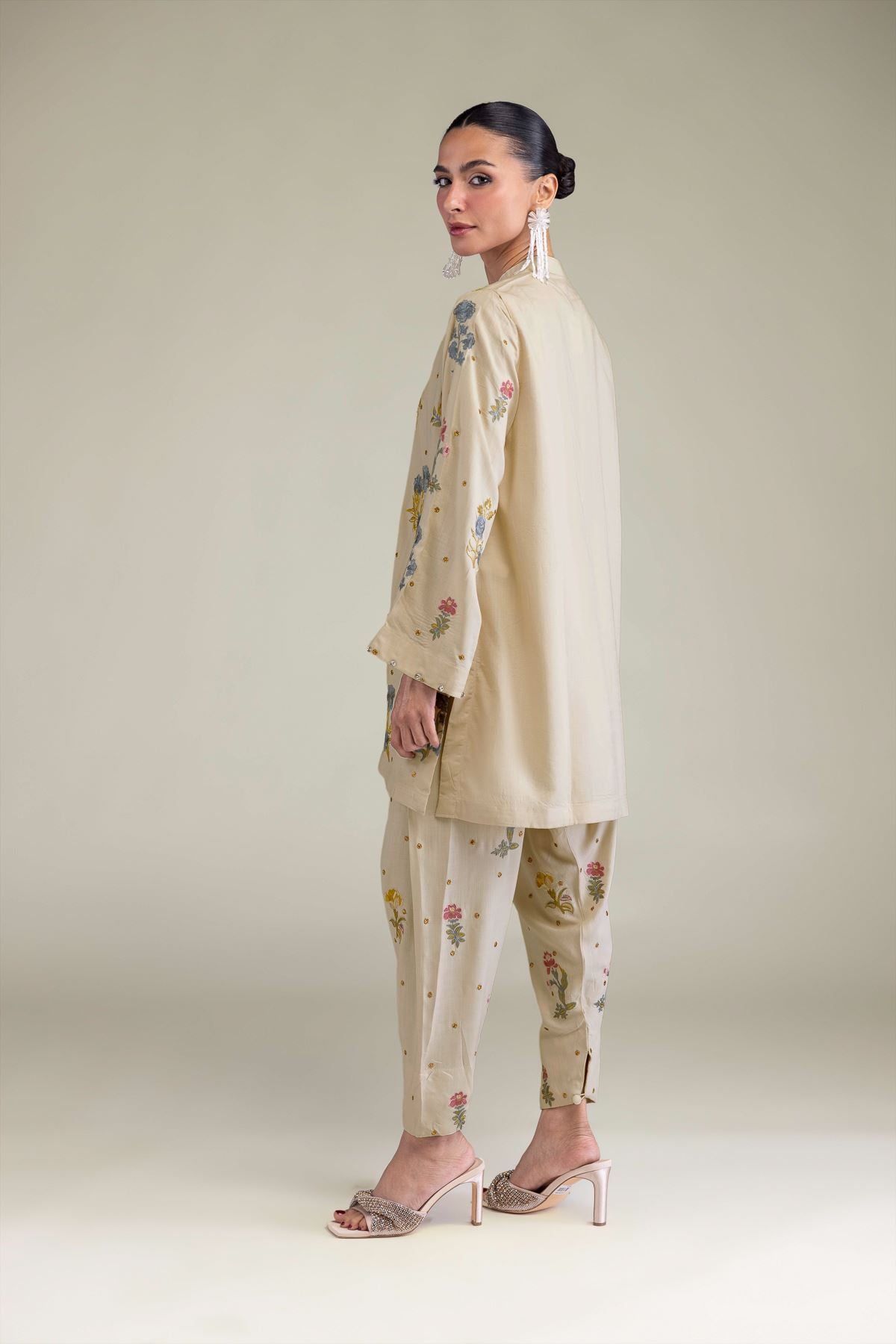 Short Silk Kurta