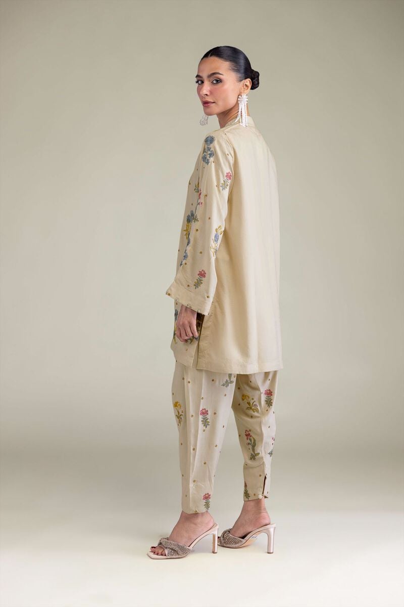 Short Silk Kurta
