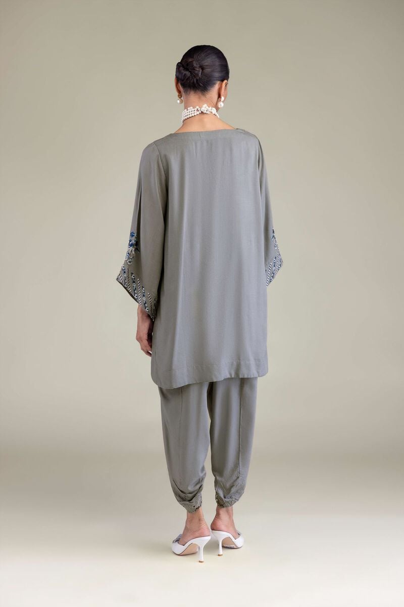Floral Silk Kurta