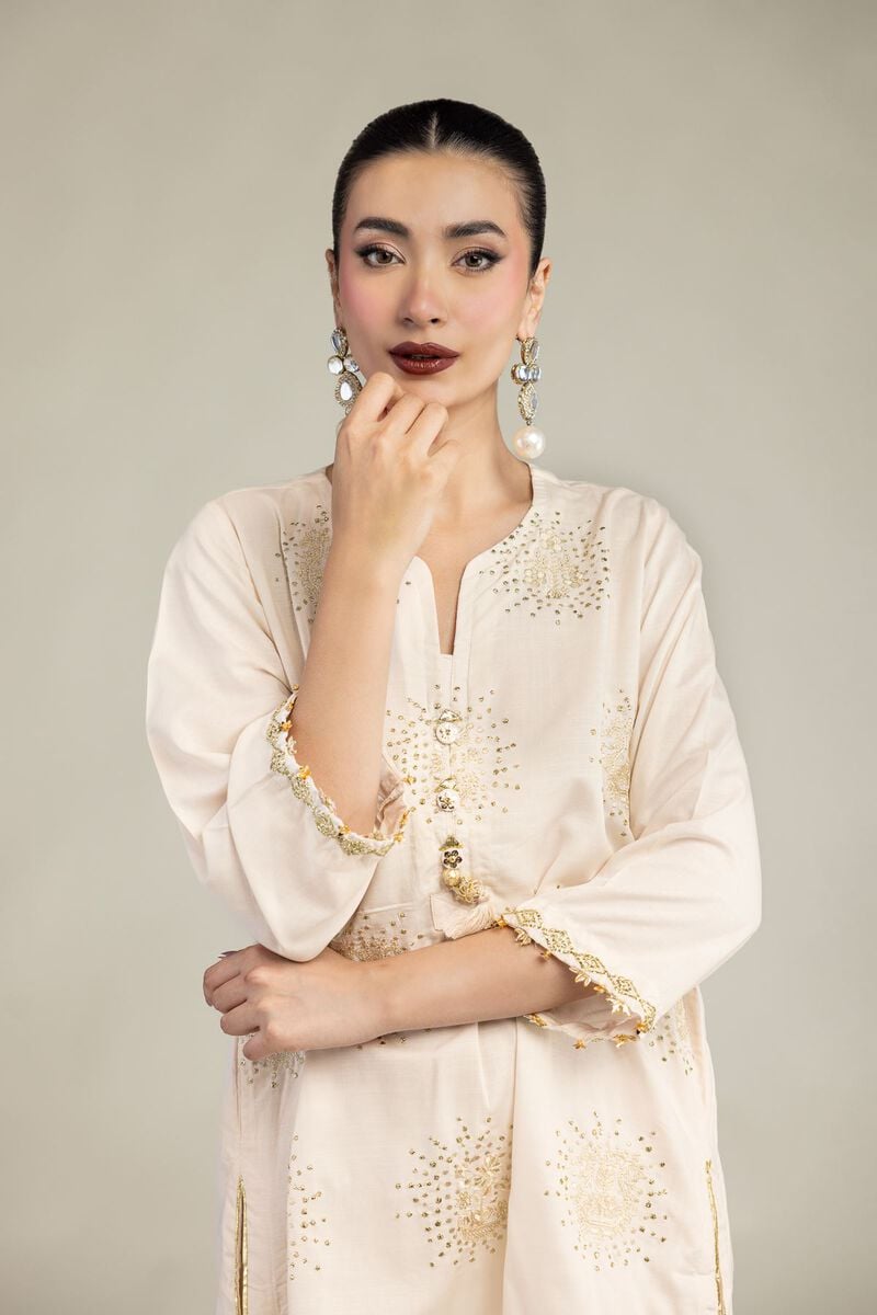 Short Silk Kurta