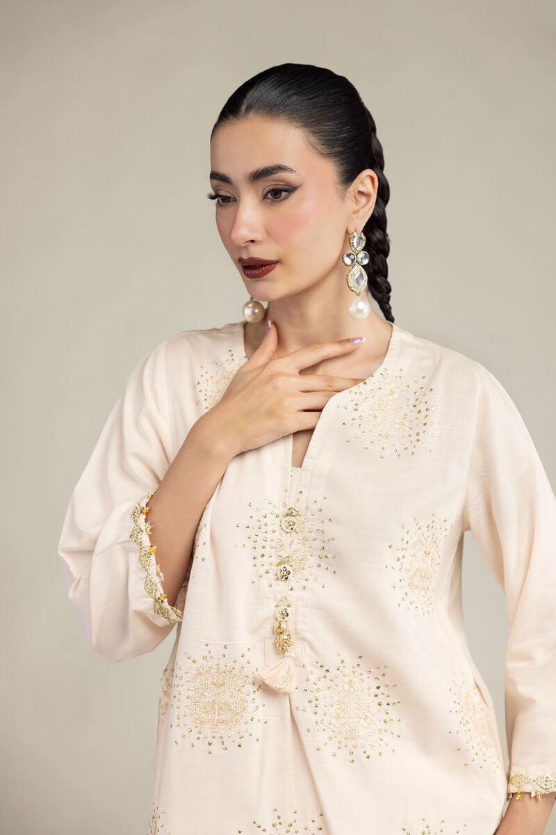 Short Silk Kurta
