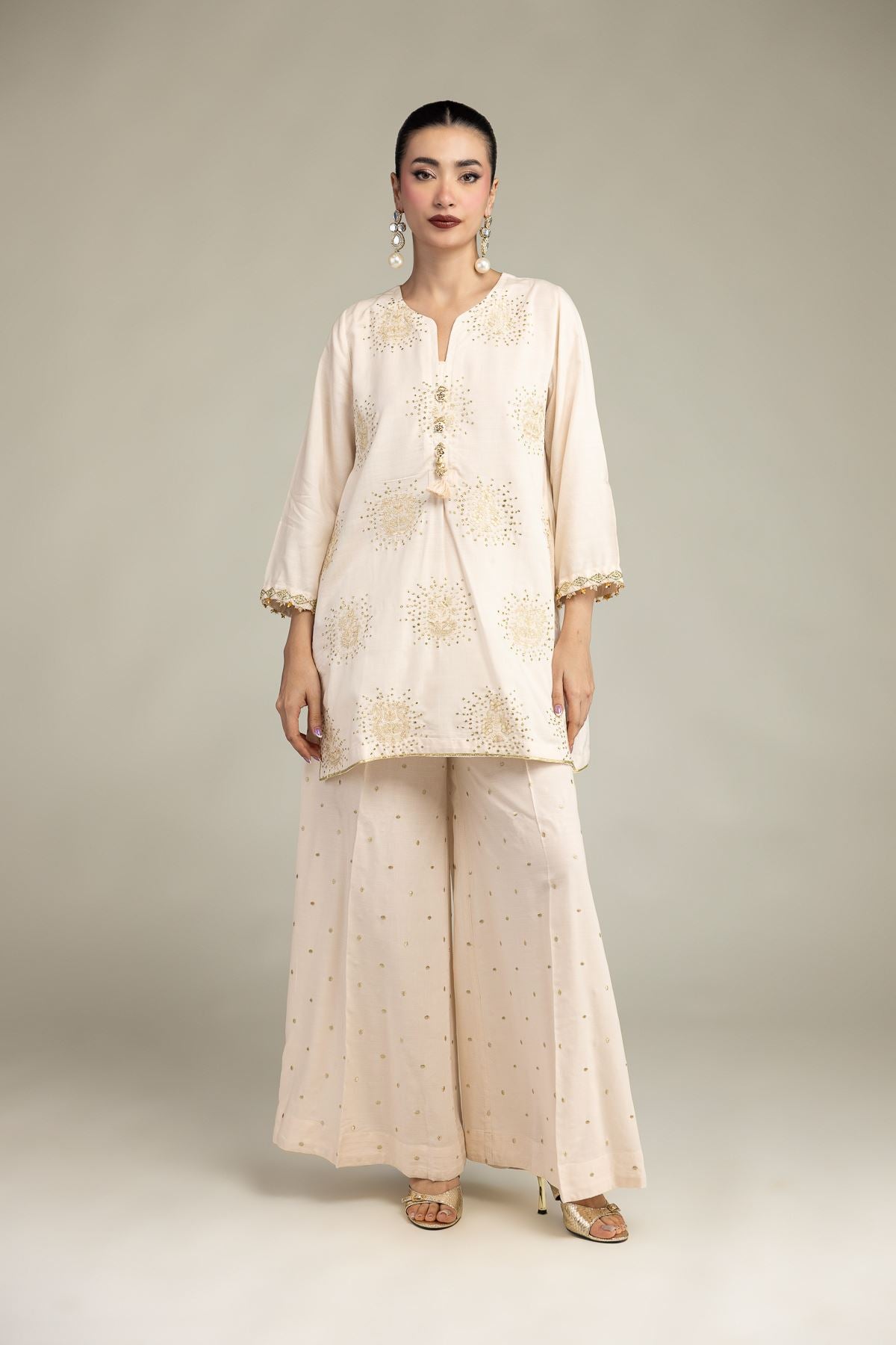 Short Silk Kurta