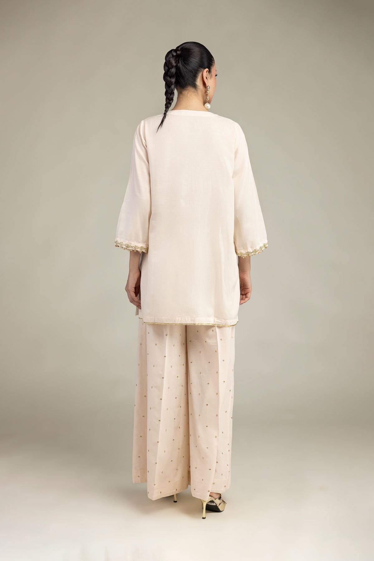 Short Silk Kurta