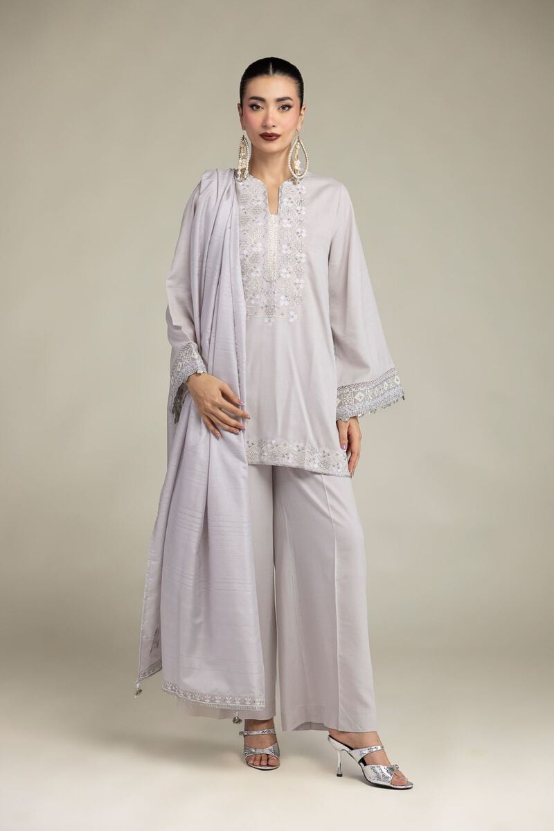 Silk Threadwork Kurta